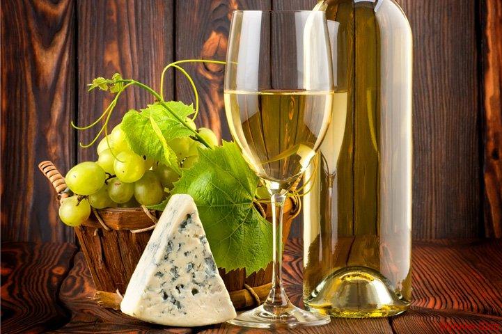Алмазная мозаика "Сыр и вино"