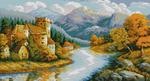 Алмазная мозаика "Замок у гор"