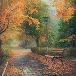 Алмазная мозаика "Осенью в парке"