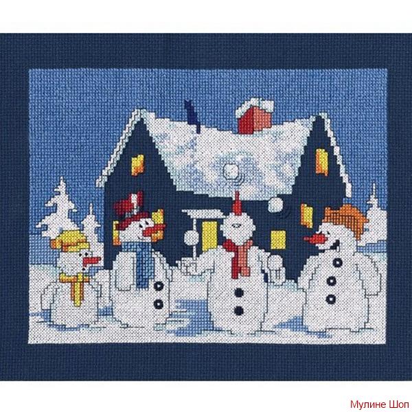 Набор для вышивания "Приключения снеговичков"