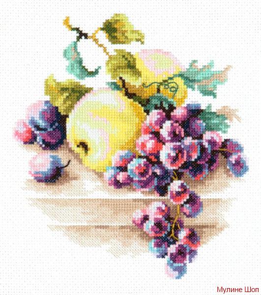 Набор для вышивания "Виноград и яблоки"