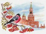 Канва с рисунком "Московская зима"