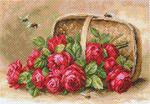 Канва с рисунком "Знойные розы"