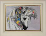 Алмазная мозаика "Белая лошадка"