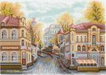 Канва с рисунком "Московские улочки. Яузский Бульвар"