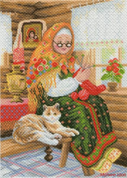 Канва с рисунком "Бабушкина радость"