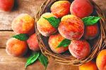 Ткань с рисунком "Райские персики"
