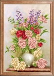 Ткань с рисунком "Пионово-розовый куст"