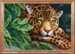 Ткань с рисунком "Леопард на отдыхе"