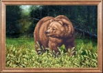 Ткань с рисунком "Медведь"