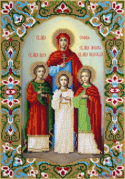 Набор для вышивания "Икона Святых мучениц Веры, Надежды, Любови и матери их Софии"