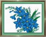 Набор для вышивания "Синие цветы"