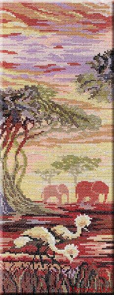 Набор для вышивания "Триптих "Слоны" 1 часть"