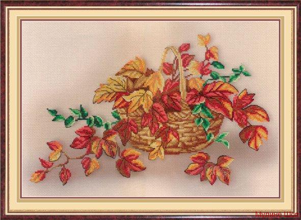 Набор для вышивания "Натюрморт с листьями"