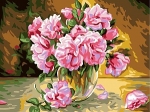 Канва с рисунком "Розовые розы"