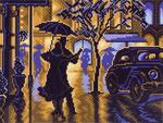 Канва с рисунком "Танец под дождем"