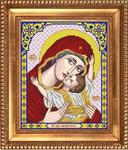 Ткань с рисунком "Пресвятая Богородица Кардиотисса (Сердечная)"