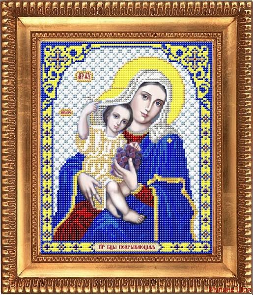 Ткань с рисунком "Пресвятая Богородица Покрывающая"