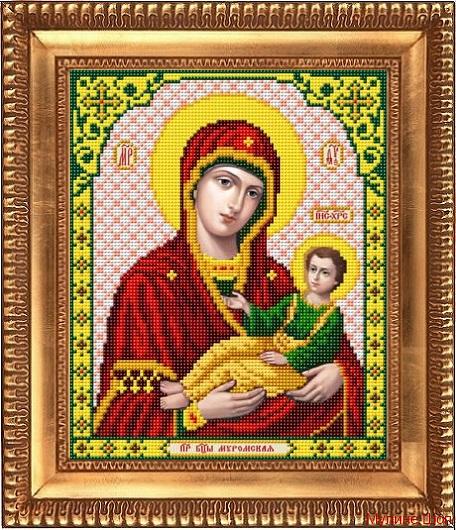 Ткань с рисунком "Муромская икона Божией Матери"