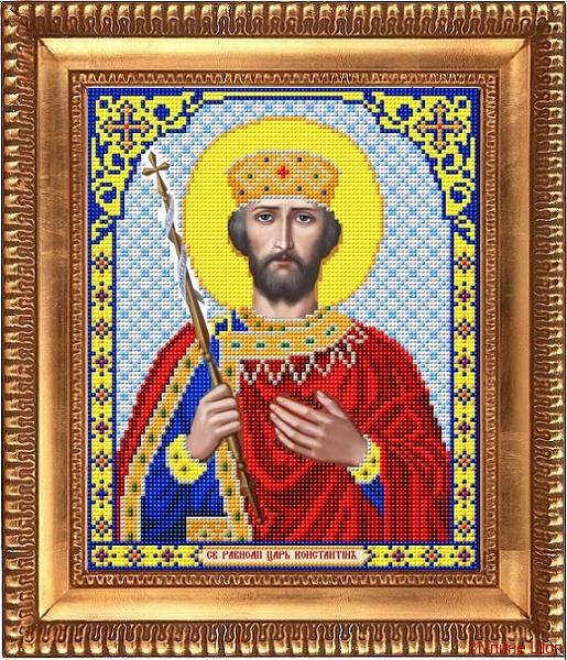 Ткань с рисунком "Святой Великий Царь Константин"