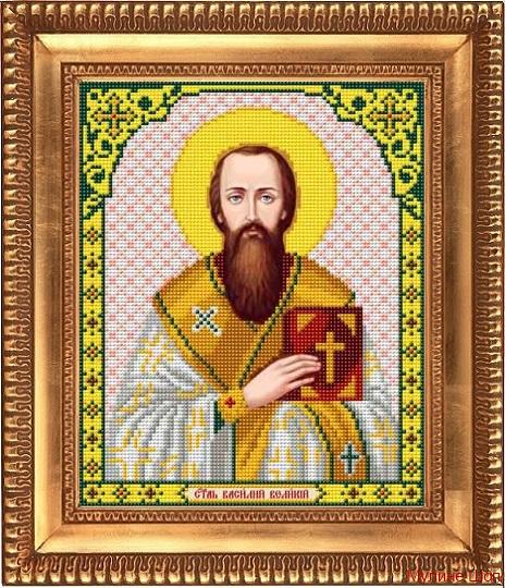 Ткань с рисунком "Святой мученик Василий"