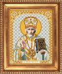 Ткань с рисунком "Святой Николай Чудотворец в белом одеянии"