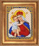 Ткань с рисунком "Дева Мария с младенцем"