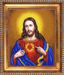 Ткань с рисунком "Открытое сердце Иисуса"