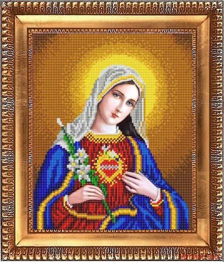 Ткань с рисунком "Открытое сердце Марии"