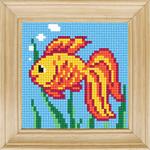 Канва с рисунком "Золотая рыбка"