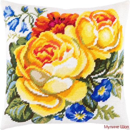 Набор для вышивания Подушка "Любимые розы"