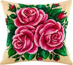 Набор для вышивания Подушка "Розовые розы"