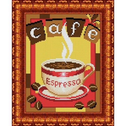Ткань с рисунком "Чашка кофе"
