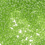 Бисер 55430 светло зеленый прозрачный перлам.