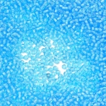 Бисер 65016 прозр. голубой с белой серединкой