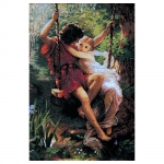 Набор для вышивания "Влюбленные на качелях" по мотивам картины П. Кота