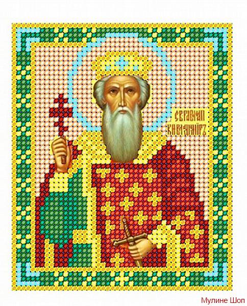 Ткань с рисунком Икона "Святой Равноапостольный Владимир Князь Киевский"