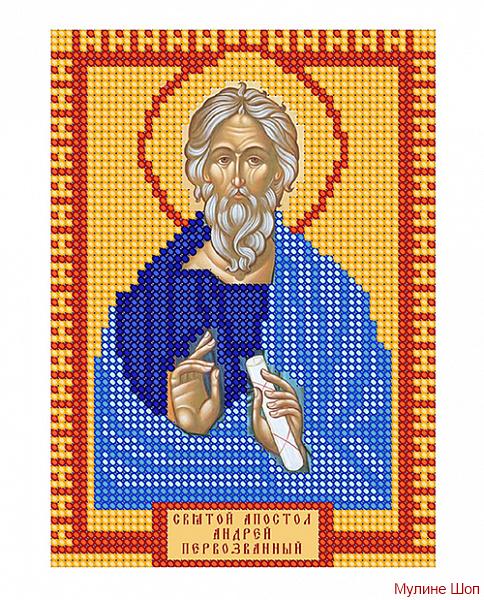Ткань с рисунком Икона "Святой Апостол Андрей Первозванный"