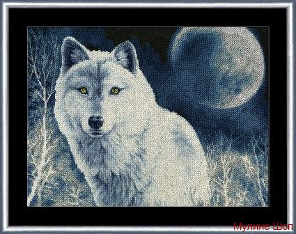 Набор для вышивания "Белый волк"