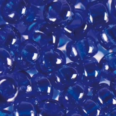 Бисер 66300 синий прозрачный