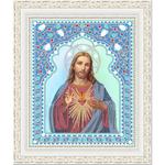 Ткань с рисунком "Святейшее Сердце Иисуса"