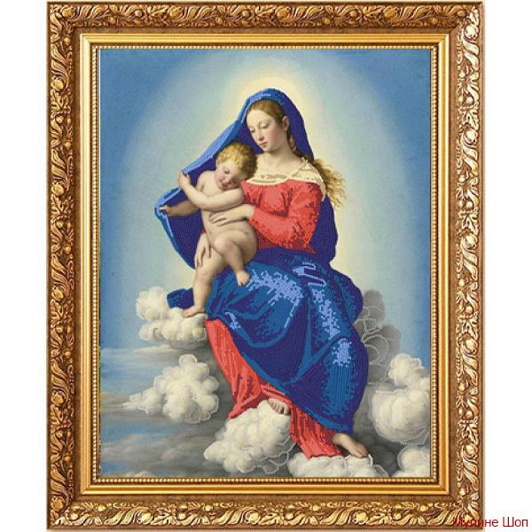 Ткань с рисунком "Мадонна с Младенцем в славе"