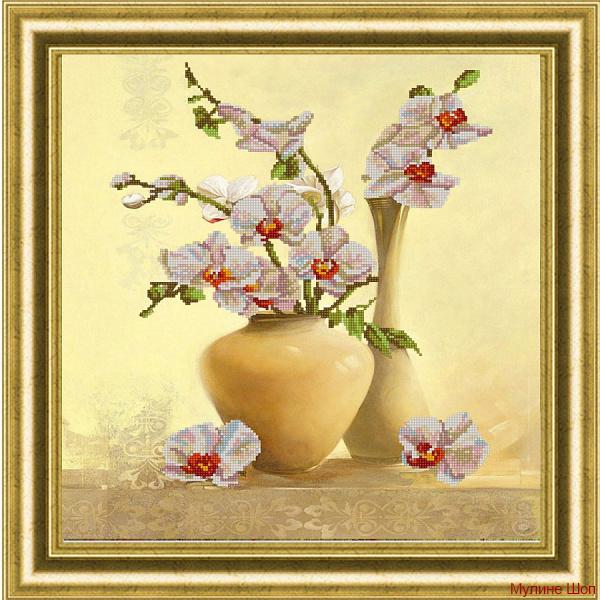 Ткань с рисунком "Орхидея"