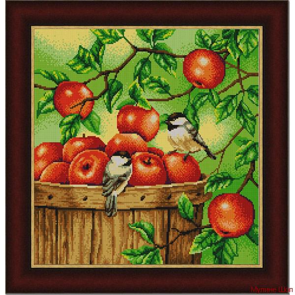 Ткань с рисунком "Яблоки"