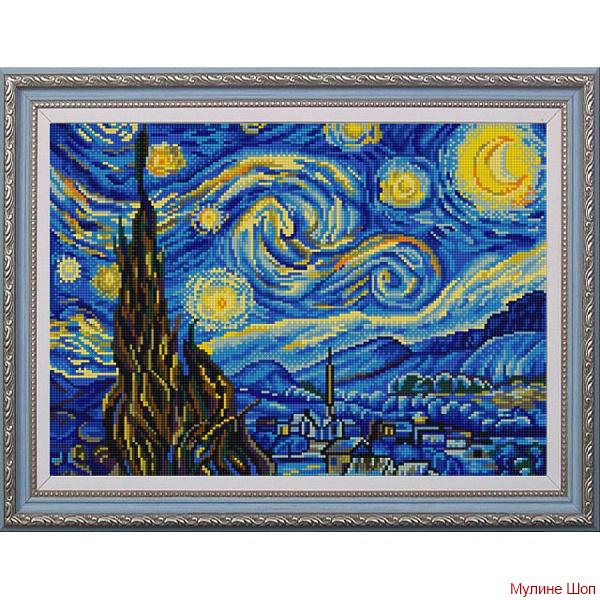 Ткань с рисунком "Звездная ночь"