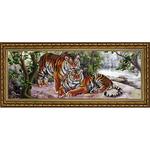Ткань с рисунком "Амурские тигры"