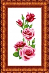 Канва с рисунком "Розы"