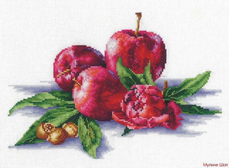 Набор для вышивания "Яблоки и орешки"