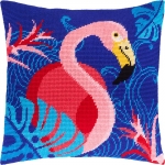 Набор для вышивания Подушка "Фламинго"