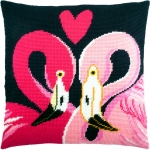 Набор для вышивания Подушка "Два фламинго"